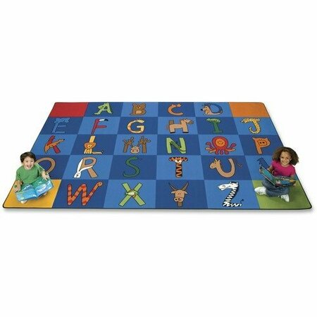 CARPETS FOR KIDS A-Z Animals Rug, Rectangle, 8ft 4inx13ft 4in CPT5534